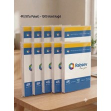 Rabsev Fotoğraf Kağıdı 10X15CM Parlak 200GR 4r ( 10 Paket 1000 Adet )