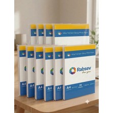 Rabsev Fotoğraf Kağıdı A4 Parlak 260GR ( 10 Paket 200 Adet )
