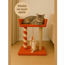 Empressco Peluş Dokulu Yumuşacık 2 Katlı Kedi Tırmalama Tahtası 55CM