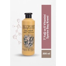 ALLPURE 500 ml Saç Kremi E Vitamini ve Buğday Proteini İçeren Çevre Dostu Durulanan Formül
