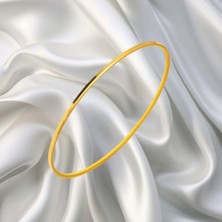 LEVA GOLD Düz Sarı Ajda Gümüş Bilezik 7 gr