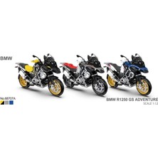 Msz (Metal Speed Zone) 1/12 - Bmw R 1250 Gs Gümüş/kırmızı - 68707A