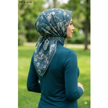 Lo'cella Locella Soft Pamuk Eşarp (Petrol) 1051-114