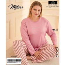 Larimar Mihra 50802 Kadın Battal Milan O Yaka Pijama Takımı