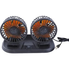 Drs Tuning Çift Başlıklı Fan Araç ve Tır Için 5V USB Girişli  / HAFA31