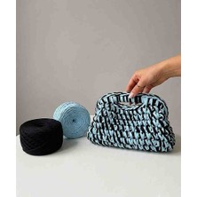 Umra Collection Penye Ip(Her Biri 300GR Toplam 600GR) Ikili Set Renk-Siyah/bebe Mavi