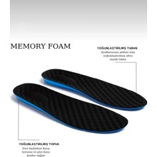 Liger Memory Foam Ayakkabı Tabanlığı Ortopedik Spor Düz Tabanlık Topuk Dikeni Boy Yükseltici Siyah