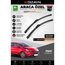 Drs Tuning S-Dizayn Opel Corsa E Ön Cam Silecek Seti 2014-2019 Premium Araca Özel 65-40 cm  A+ Kalite