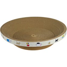 Empressco Yumuşak ve Rahat Yuvarlak Kedi Yatağı 45X45X9, Konforlu Dinlenme Alanı