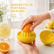 Sariva Home Narenciye Limon Portakal Sıkacağı El Tipi Çekirdek Ayırıcılı Hazneli Manuel Meyve Sıkacağı