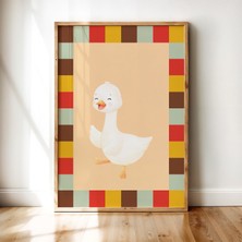 Luxor Pixels (Çerçevesiz) Sevimli Ördek Çocuk Odası Poster