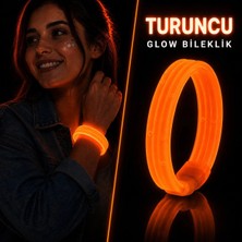 Skygo Turuncu Kalın Glow Bileklik (Kırılarak Yanan)
