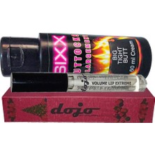 Erdo Ticaret Dojo Hotlip Plumper Dudak Doıgunıastırici ile +Sıxx Kaıça Şekilıendirmekremi 60 ml