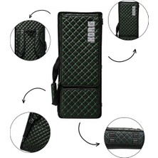 Erga Müzik Korg PA5X, Kronos 2, Kronos 3, PA700, PA900, PA1000 Keybord Uyumlu Siyah-Yeşil Kapitone Çantası