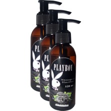 Erdo Ticaret Playboy Blackberry Flavored Massage Oil Böğürtlen Aromalı Vücut Masaj Yağı 120 ml 3 Adet