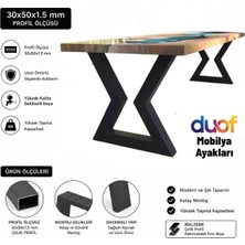 Duof Model Kum Saati Sehpa Ayağı 2 Adet