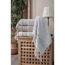 Pupilla Jakarlı Bukle Orkide El-Yüz Havlu 50X90CM 4'lü Paket