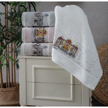 Pupilla Baskılı Penye Camelya El-Yüz Havlu 50X90CM 4'lü Paket