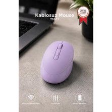 Empressco Sessiz Kablosuz Fare TM17 Mor, Çok Fonksiyonlu, Konforlu Kullanım