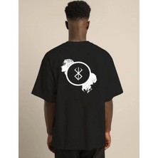 Vexor Erkek Baskılı T-Shirt Kısa Kol Bisiklet Yaka Regular Fit Rahat Kalıp Günlük Tişört - Siyah