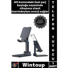 Wintoup #telefontutucu Ayarlanabilir Katlanabilir Yükseklik Açılı Ofis Stand Masaüstü Telefon Tablet Tutucu