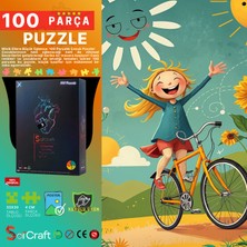 Soi Craft 100 Parça Puzzle Doğa, Bisiklet ve Ben! #7017