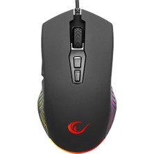 Empressco Rgb Işıklı 12800 Dpı Gaming Mouse, 7d Makro, Siyah, Profesyonel Performans