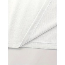Vexor Erkek Lb Baskılı Tişört Bisiklet Yaka Kısa Kol T-Shirt - Beyaz