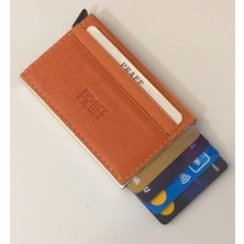 Praff 010923  Unisex Hakiki Deri Mekanizmalı Kartlık