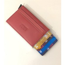 Praff 010923  Unisex Hakiki Deri Mekanizmalı Kartlık