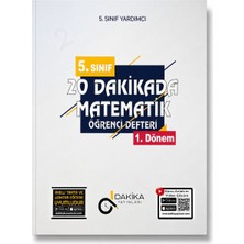 Dakika Yayınları 5. Sınıf 20 Dakikada Matematik Öğrenci Defteri 1. Dönem | 5. Sınıf Matematik Soru Bankası | Meb Uyumlu Yardımcı Kaynak