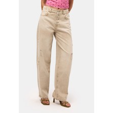 It's Basic Kadın Taş 12s6-76 Loose Baggy Fit Denim Jean