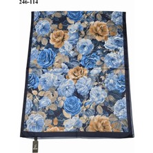 Sharell Soft Pamuk Şal (Lacivert Serisi) 246-114