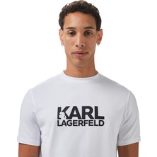 Karl Lagerfeld Bisiklet Yaka %100 Pamuk Erkek T-Shirt