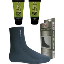 Hobibahçem Ibni Sina Kuyruk Yağı Masaj Kremi 2 x 50 ml Su ve Isı Geçirmeyen Mest Çorap (S)