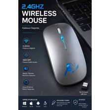 Tastech 2.4 Ghz USB Wireless Kablosuz Şarjlı Mouse Rgb LED Işıklı 800-1600 Dpi Ayarlanabilir Sessiz Click Mouse