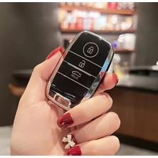 Keyron Kia Rio Ceed Sportage Sorento Picanto Soul Stonic Anahtar Kılıfı Sustasız Anahtar Siyah/gümüş