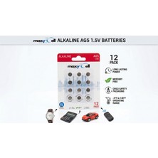 Maxy Cell Maxycell 12 Adet Ag5 (LR754,393)  1.5 V Alkalin Düğme Pil