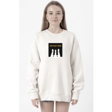 Tshirthane G-Dragon Home Sweet Home Beyaz Kadın 2ip Sweatshirt