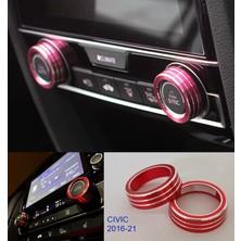 GCP German Car Parts Honda Civic Fc5 Fk7 Klima Kontrol Düğme Dekoratif Halka Aksesuar