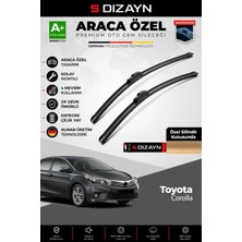 Drs Tuning S-Dizayn Toyota Corolla Ön Cam Silecek Seti 2012-2018 Premium Araca Özel 65-35 cm  A+ Kalite