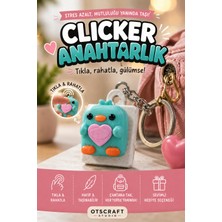 Otscraft Studio Civciv Clicker Anahtarlık 3D Baskı Stres Giderici Fidget Anahtarlık Çanta Süsü & Hediyelik Aksesuar
