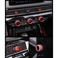 GCP German Car Parts Honda Civic Fe1 Iç Aksesuar -Civic Fe Alüminyum Kırmızı Tuş Başlık Set