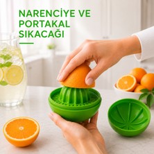 Sariva Home Manuel Narenciye Sıkacağı Limon Portakal Sıkma Kabı Hazneli Çekirdek Ayırıcılı Bpa Içermez