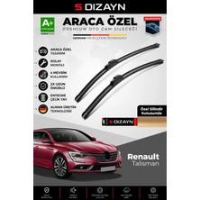 Drs Tuning S-Dizayn Renault Talisman Ön Cam Silecek Seti 2015 Üzeri Premium Araca Özel 60-45 cm  A+ Kalite