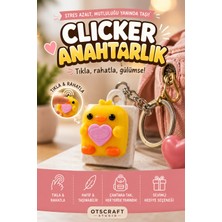 Otscraft Studio Civciv Clicker Anahtarlık 3D Baskı Stres Giderici Fidget Anahtarlık Çanta Süsü & Hediyelik Aksesuar