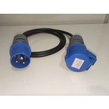 Kırkdabir 3/16A Cee Norm Topraklı Uzatma Priz ve Fişli 3x2,5mm Kauçuk H05RR-F Seyyar Kablo