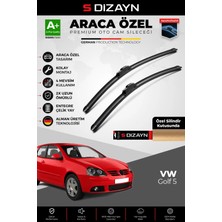 Drs Tuning S-Dizayn Vw Golf 5 Ön Cam Silecek Seti 2004-2005 Premium Araca Özel 60-48 cm  A+ Kalite