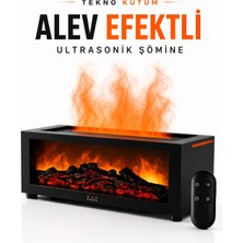 teknokutum Şömine Konseptli Alev Efektli Oda ve Hava Nemlendirici