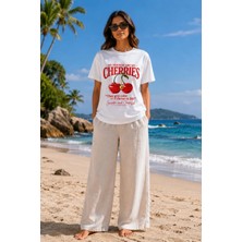 Tiffany & Tomato Cherries Baskılı Tişört